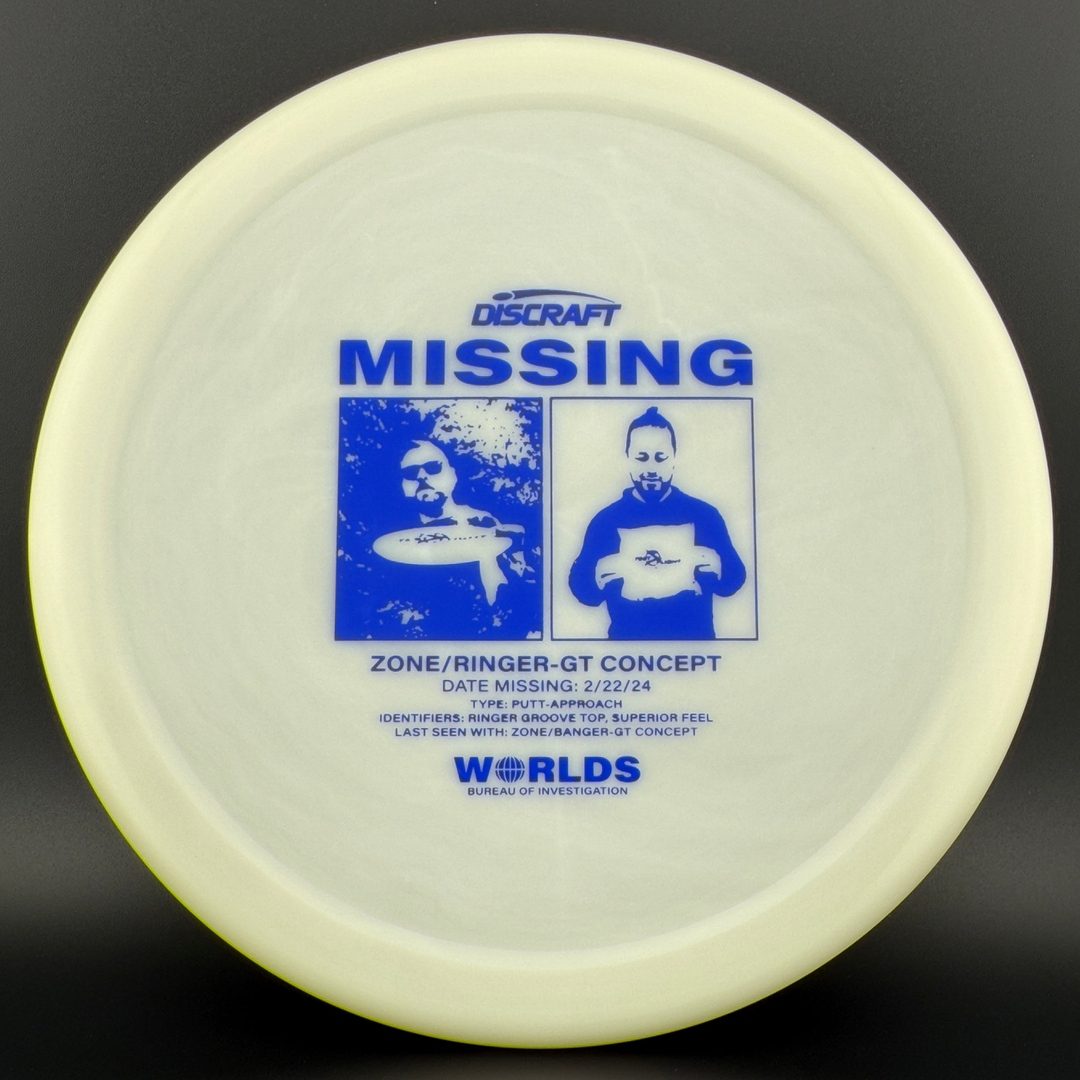 Glo ESP Zone GT Ringer Top - Missing - Worlds 2024 Discraft
