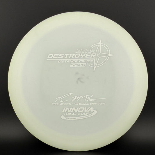 Star Destroyer - White on White - Paul McBeth 4x World Champion Innova