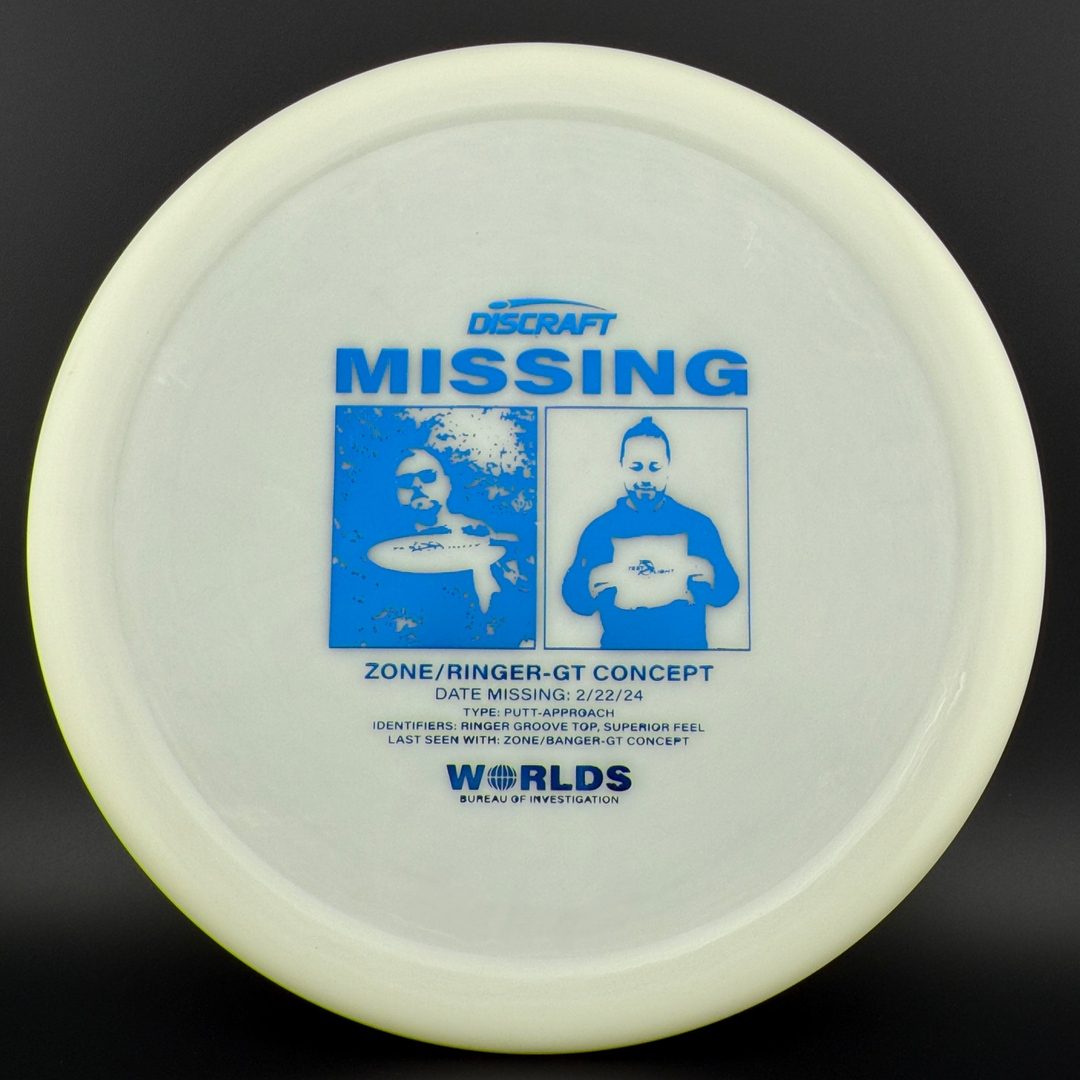 Glo ESP Zone GT Ringer Top - Missing - Worlds 2024 Discraft