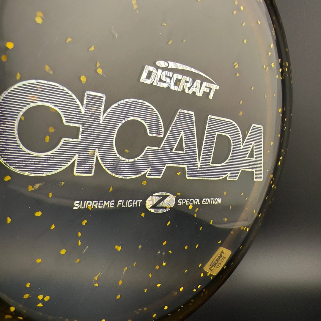 CryZtal Confetti Cicada - "Shredded Orange" Supreme Flight Open Discraft