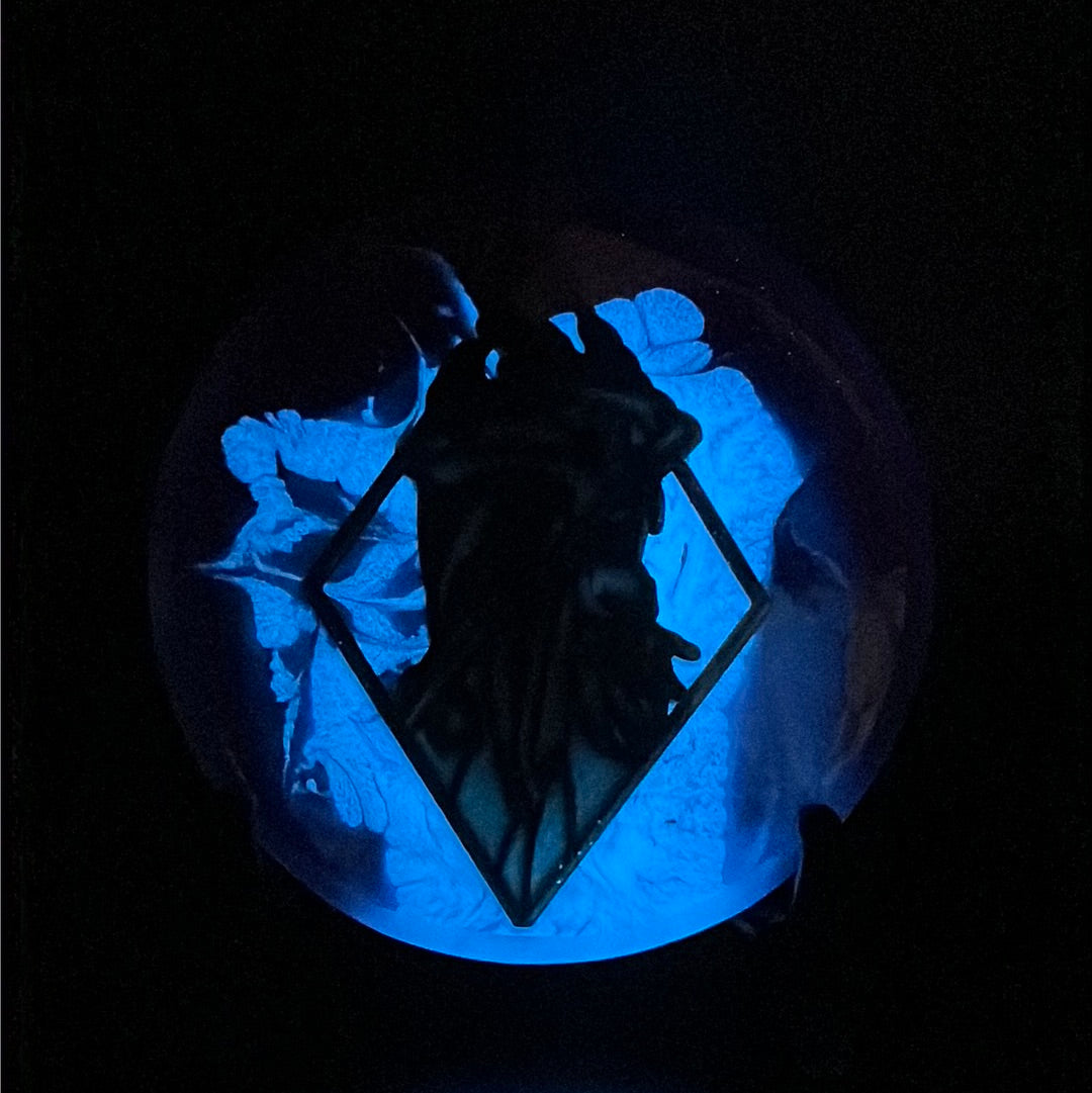 Custom Blue Glow Resin Mini - Exclusive "RAD Plague Doctor" Wiser Hyzer
