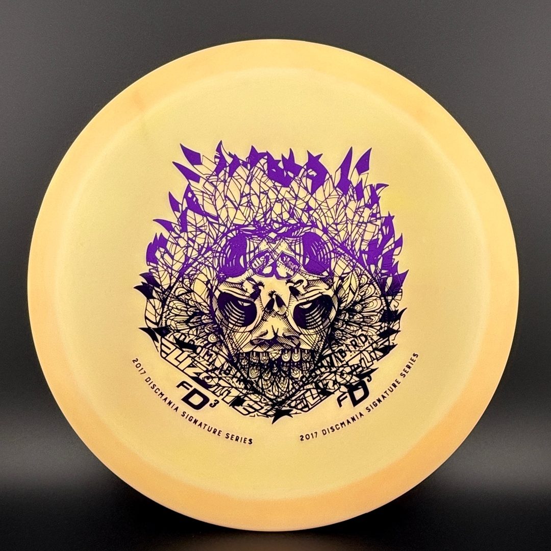 Swirly S-Line FD3 - Doom Bird Double Stamp - Peach 2017 Simon Lizotte Sig Series Discmania