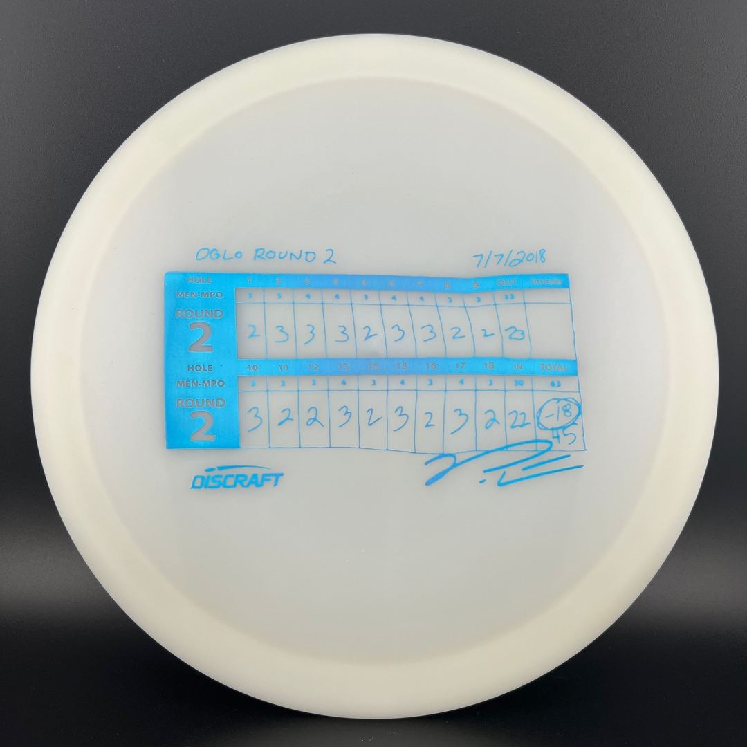 UV Z Glo Anax - Paul McBeth 18 Under Round - DGLO 2024 Discraft