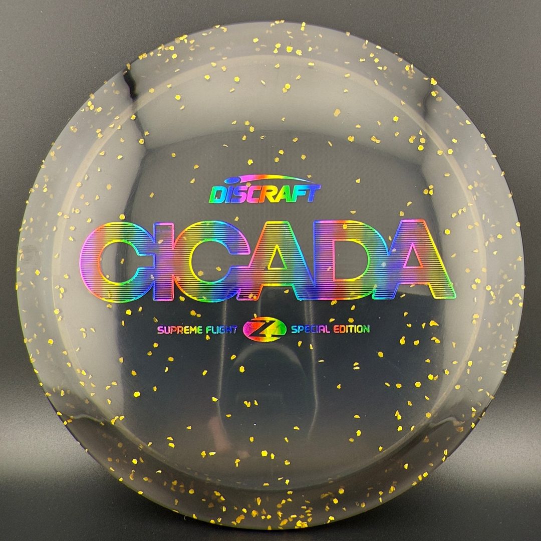 CryZtal Confetti Cicada - "Shredded Orange" Supreme Flight Open Discraft