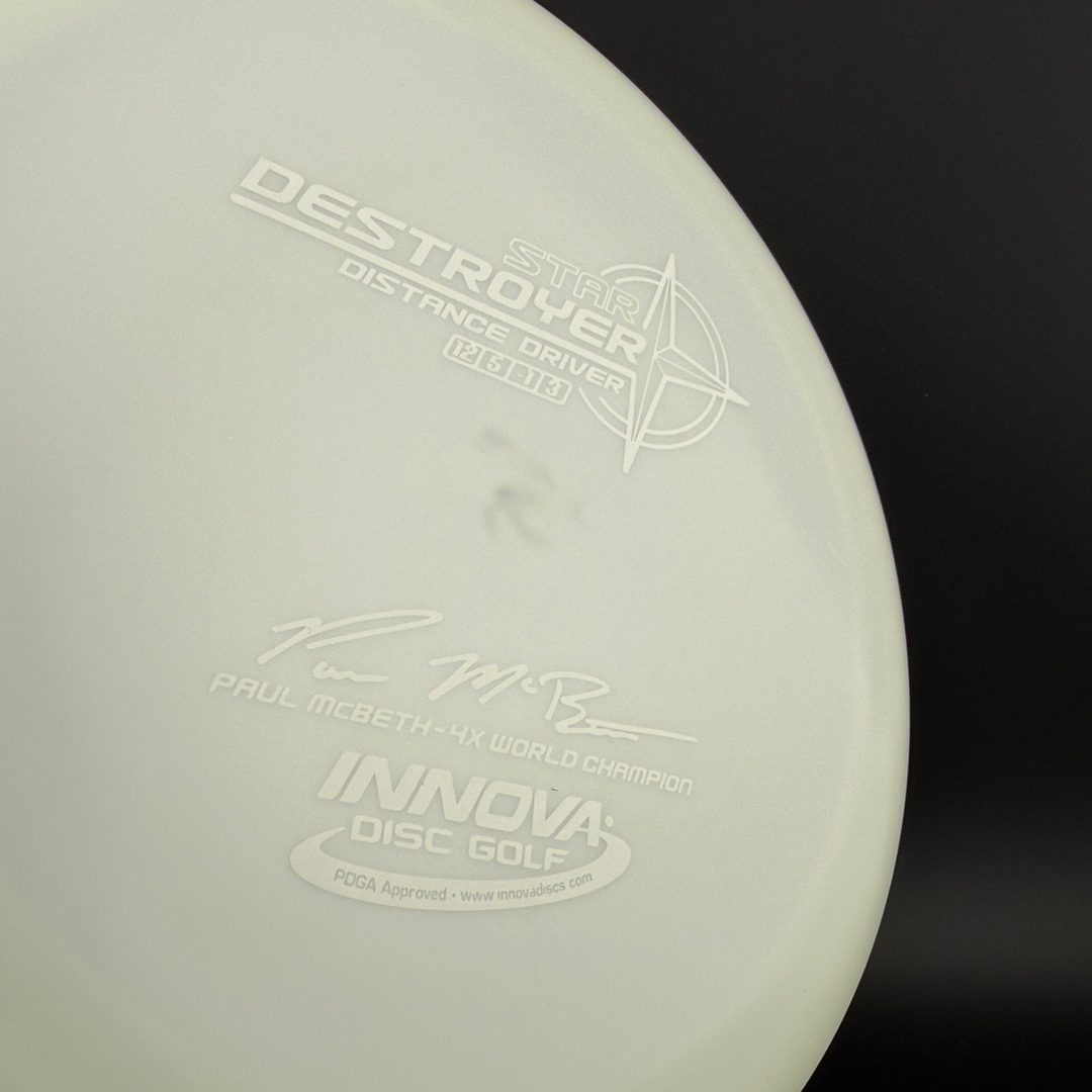 Star Destroyer - White on White - Paul McBeth 4x World Champion Innova