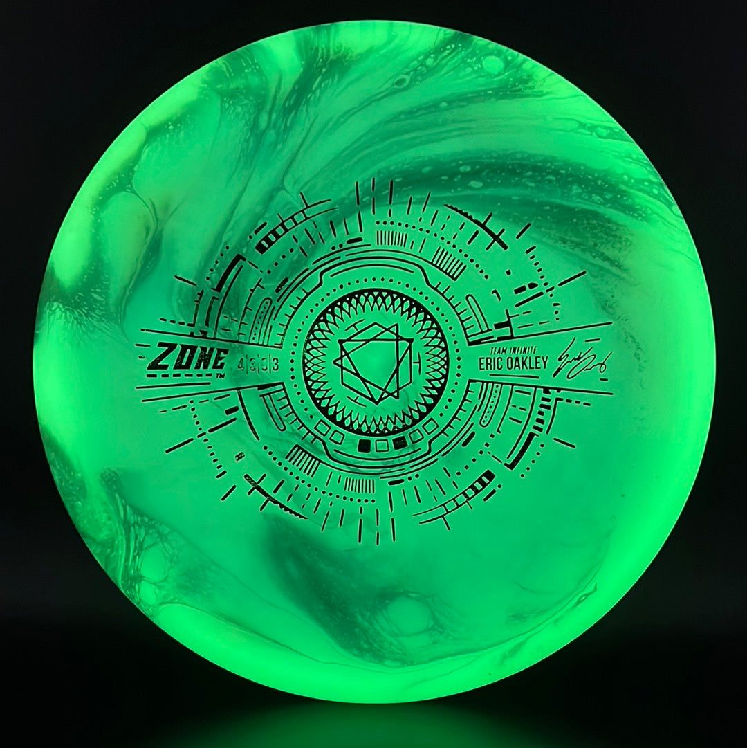 Signature Z Glo Zone - Eric Oakley - Doodle Discs Dyed Discraft