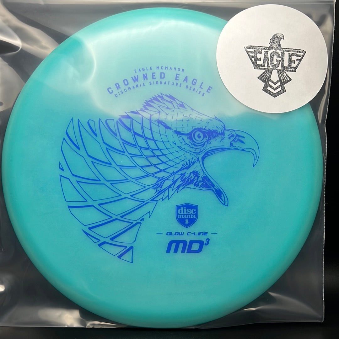 Glow C-Line MD3 *Eagle Stash* - Crowned Eagle - Seafoam Blue Discmania