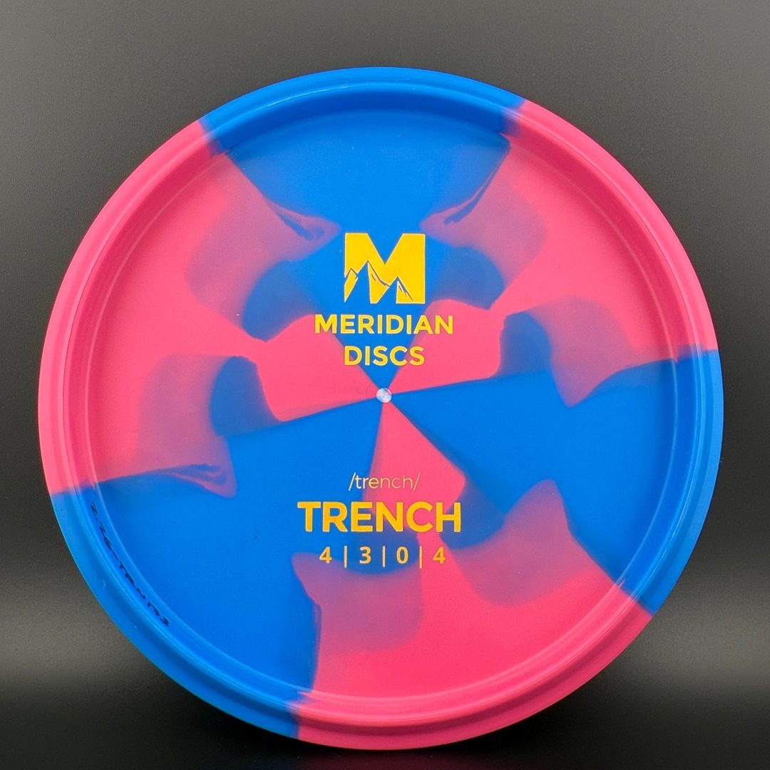 Marbled Graphite Trench Meridian Discs