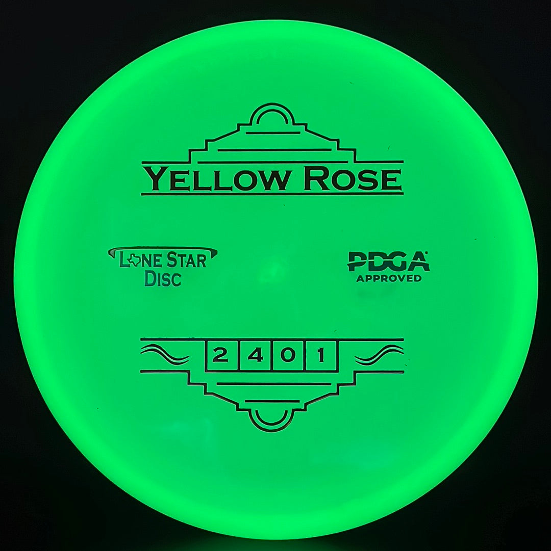 Bravo Glow Yellow Rose - First Run Lone Star Discs