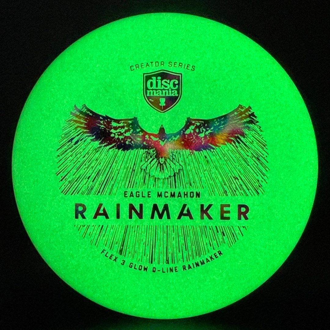 Glow D-Line Flex 3 Rainmaker - Eagle McMahon Creator Series *Colten Stash* Discmania