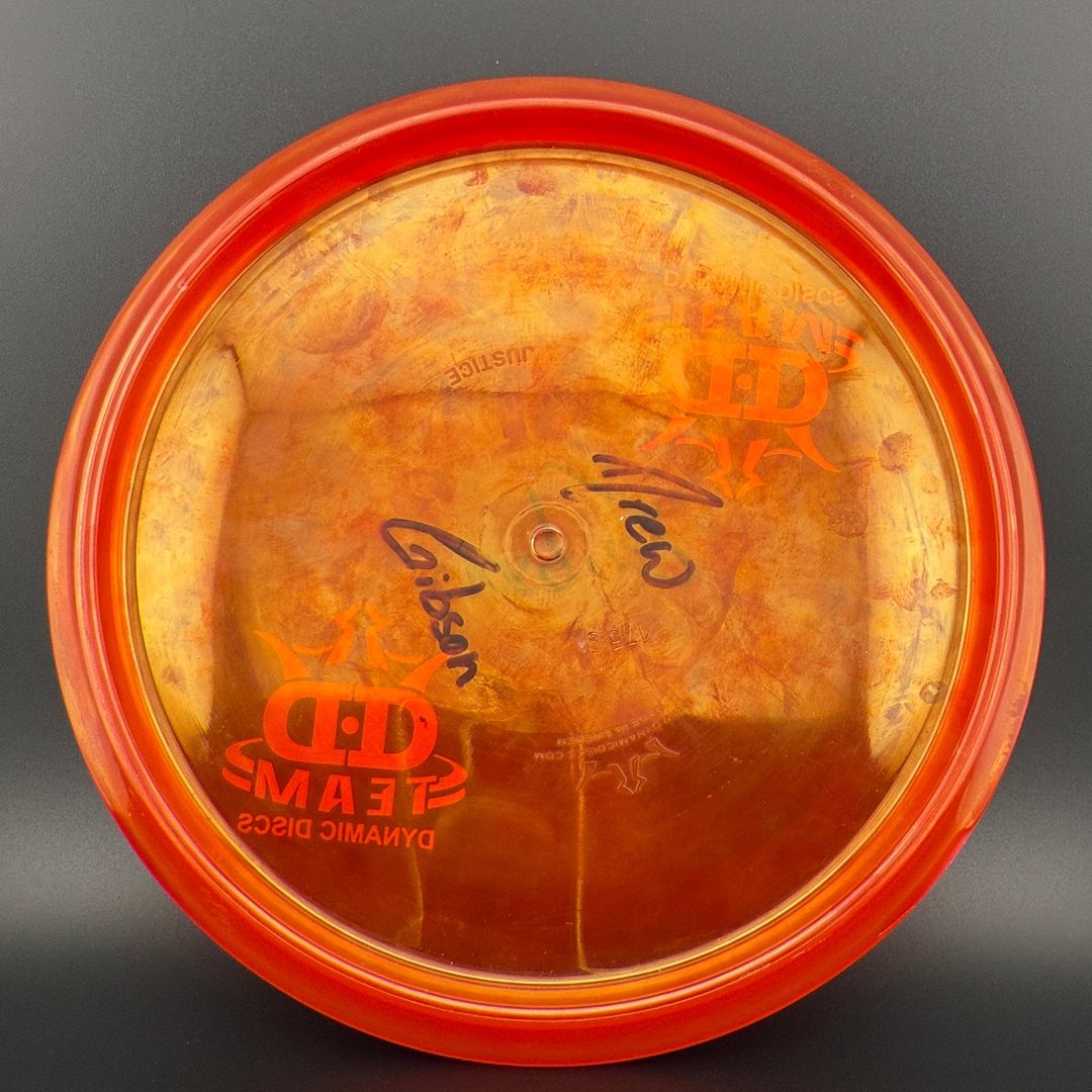 Lava Justice - Team DD Stamp *Gibson Stash Used* Dynamic Discs