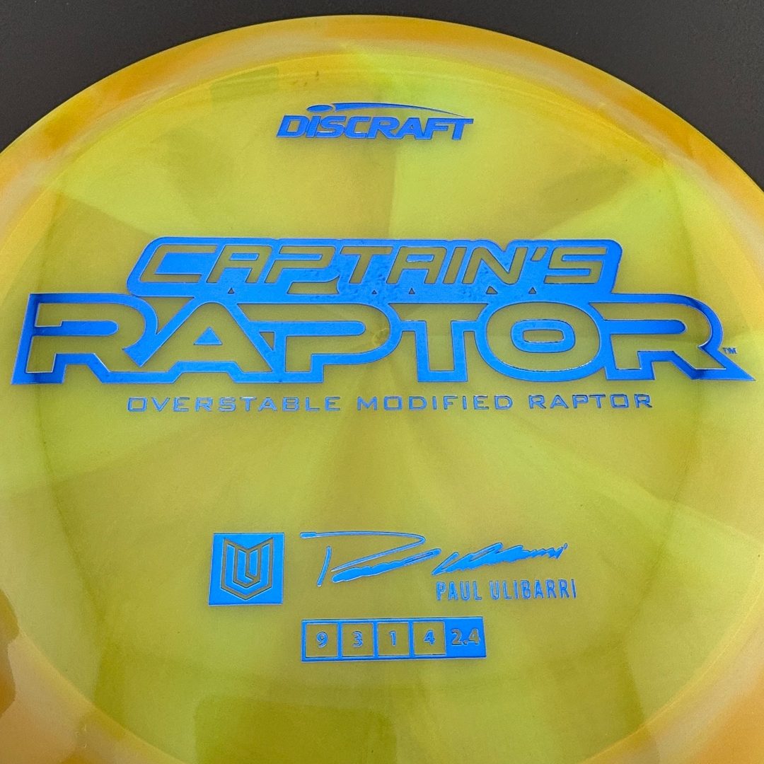 Special Z Blend Captain's Raptor - Paul Ulibarri 2025 Signature Series Discraft