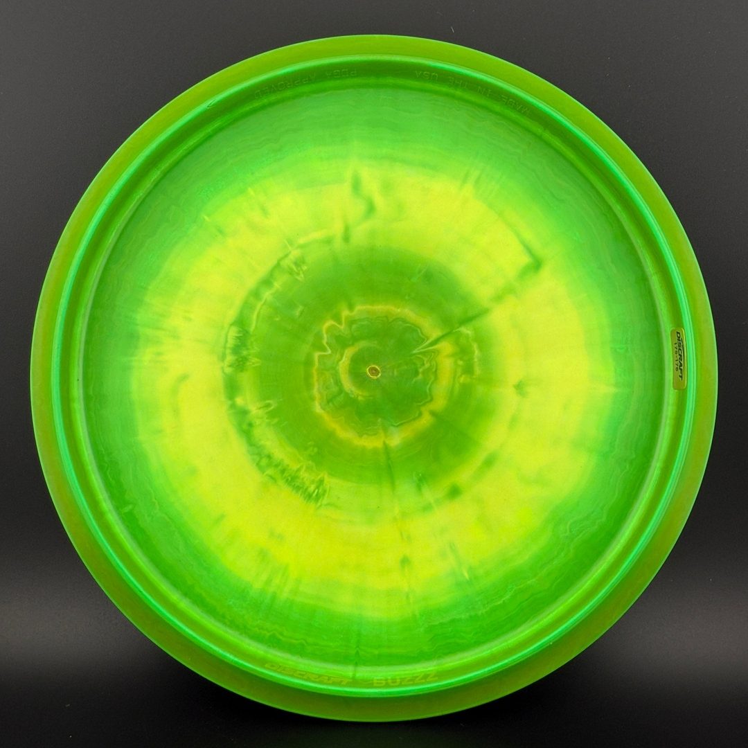 Swirly ESP Buzzz First Run - Paul McBeth Autographed 4x Claws - Lime Discraft