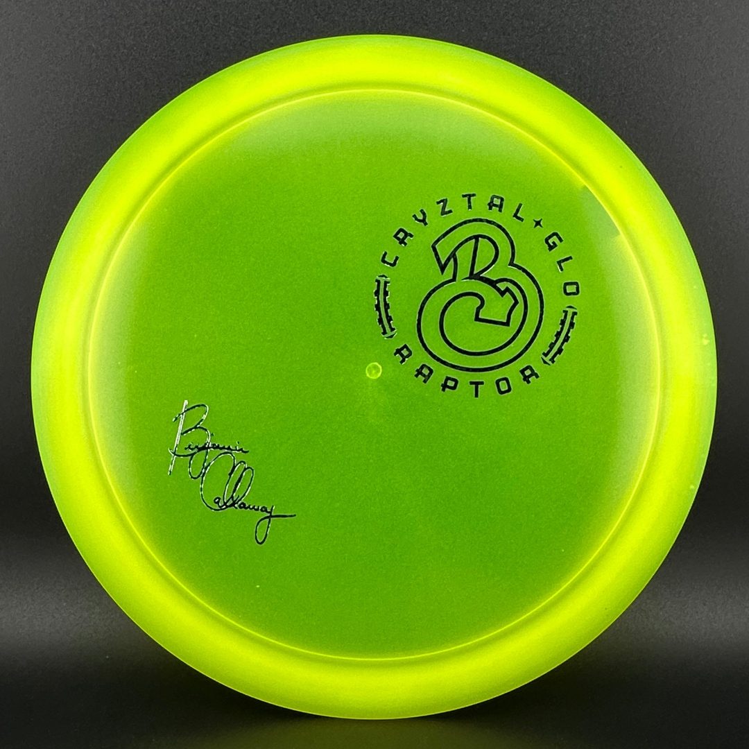 CryZtal Glo Raptor - Ben Callaway Discraft