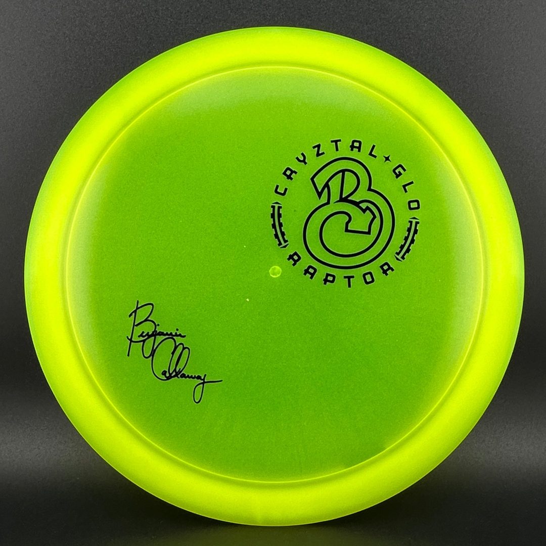 CryZtal Glo Raptor - Ben Callaway Discraft