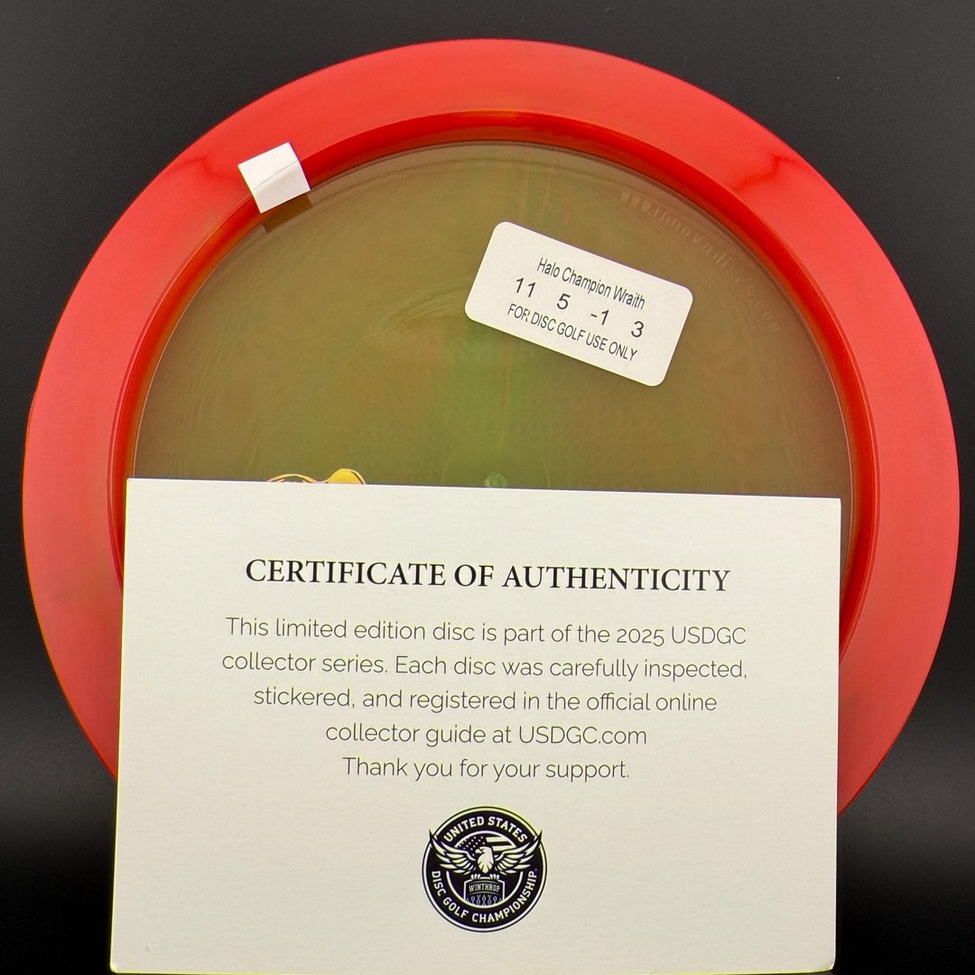 Halo Champion Wraith - USDGC Wax Seal - Small Batch 1/100 Innova
