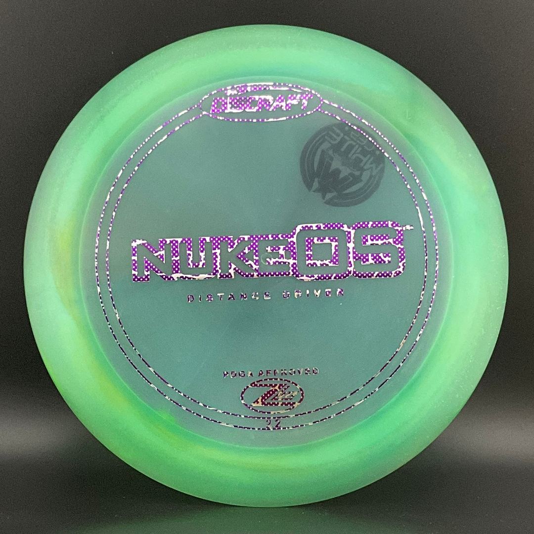 Z Lite Nuke OS *Les White Stash* - PFN! Swirly Frosted Jade! Discraft