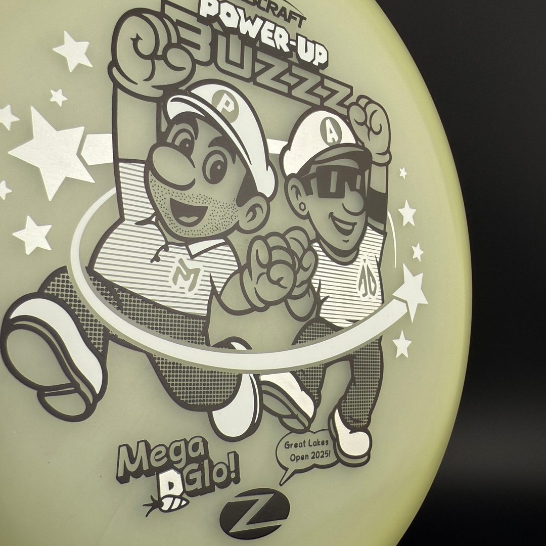 Mega Glo Buzzz - Power-Up - Paul McBeth & Anthony Barela Collab Discraft