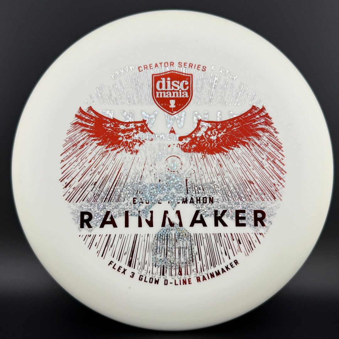 Glow D-Line Flex 3 Rainmaker - Double Stamp Eagle McMahon Discmania