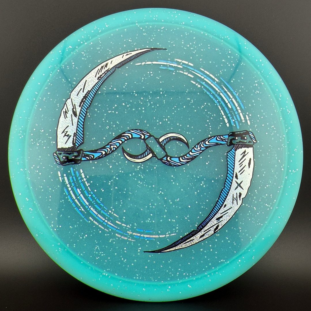 Metal Flake Glow C-Blend Inca - "Infinity Blade" by Ripper Studios Infinite Discs