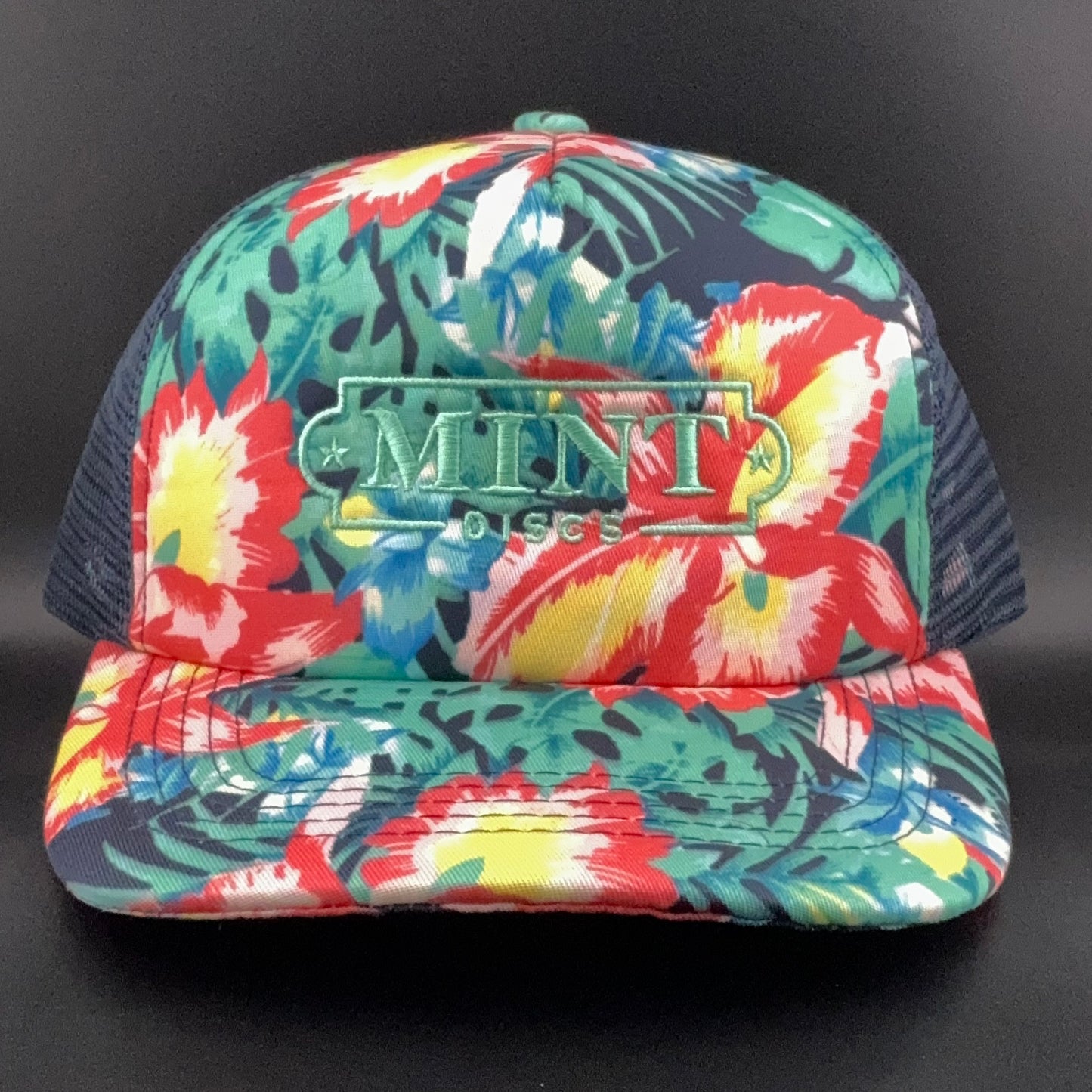 Trucker Snapback Hat - Fancy Print - Mint Discs