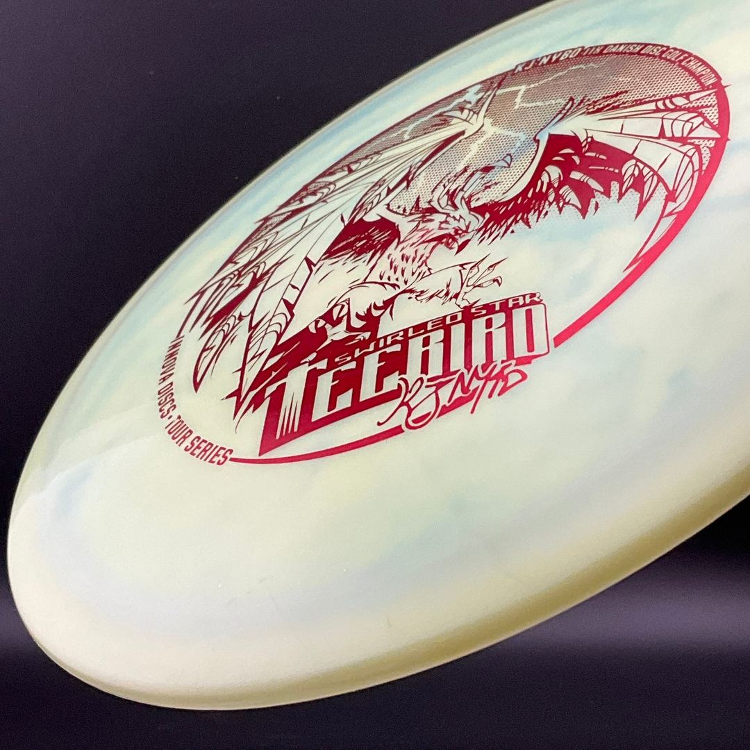 Swirled Star Teebird - 2018 KJ Nybo TS - XL Stamp - Iced Mint + Blue Innova