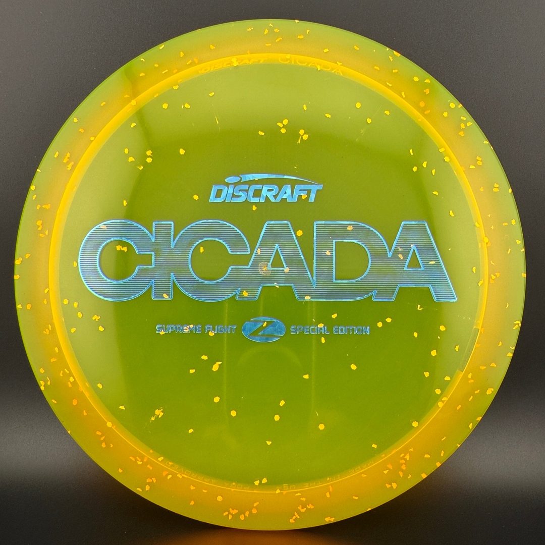 CryZtal Confetti Cicada - "Shredded Orange" Supreme Flight Open Discraft