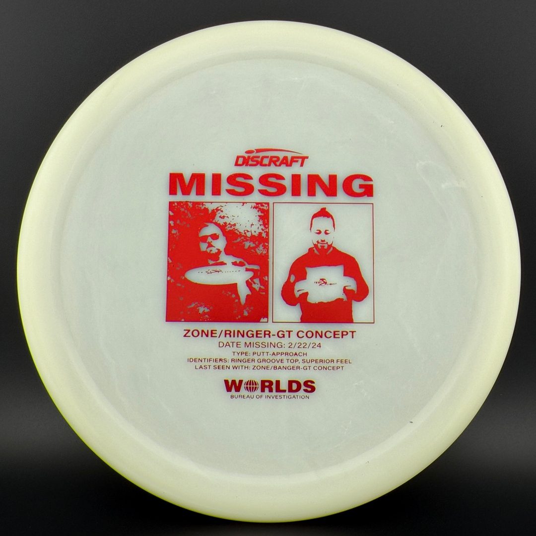 Glo ESP Zone GT Ringer Top - Missing - Worlds 2024 Discraft