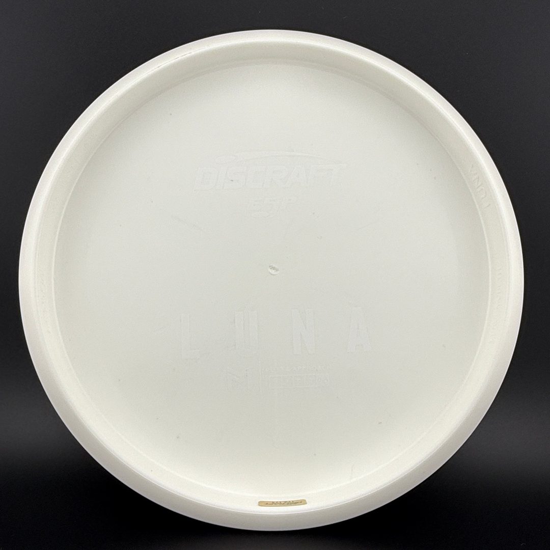 White ESP Luna - Bottom Stamp - Dyer's Delight Discraft