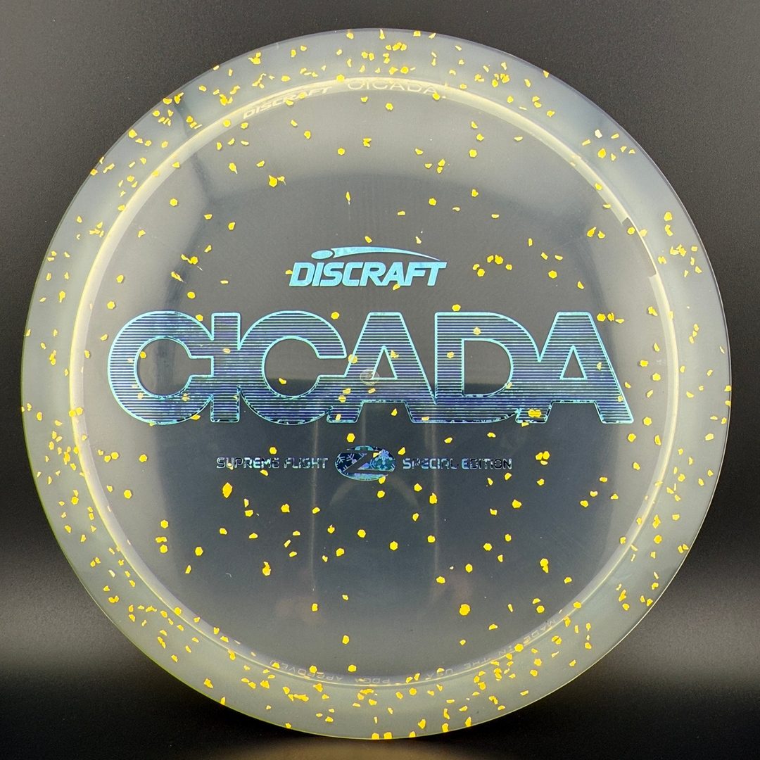 CryZtal Confetti Cicada - "Shredded Orange" Supreme Flight Open Discraft