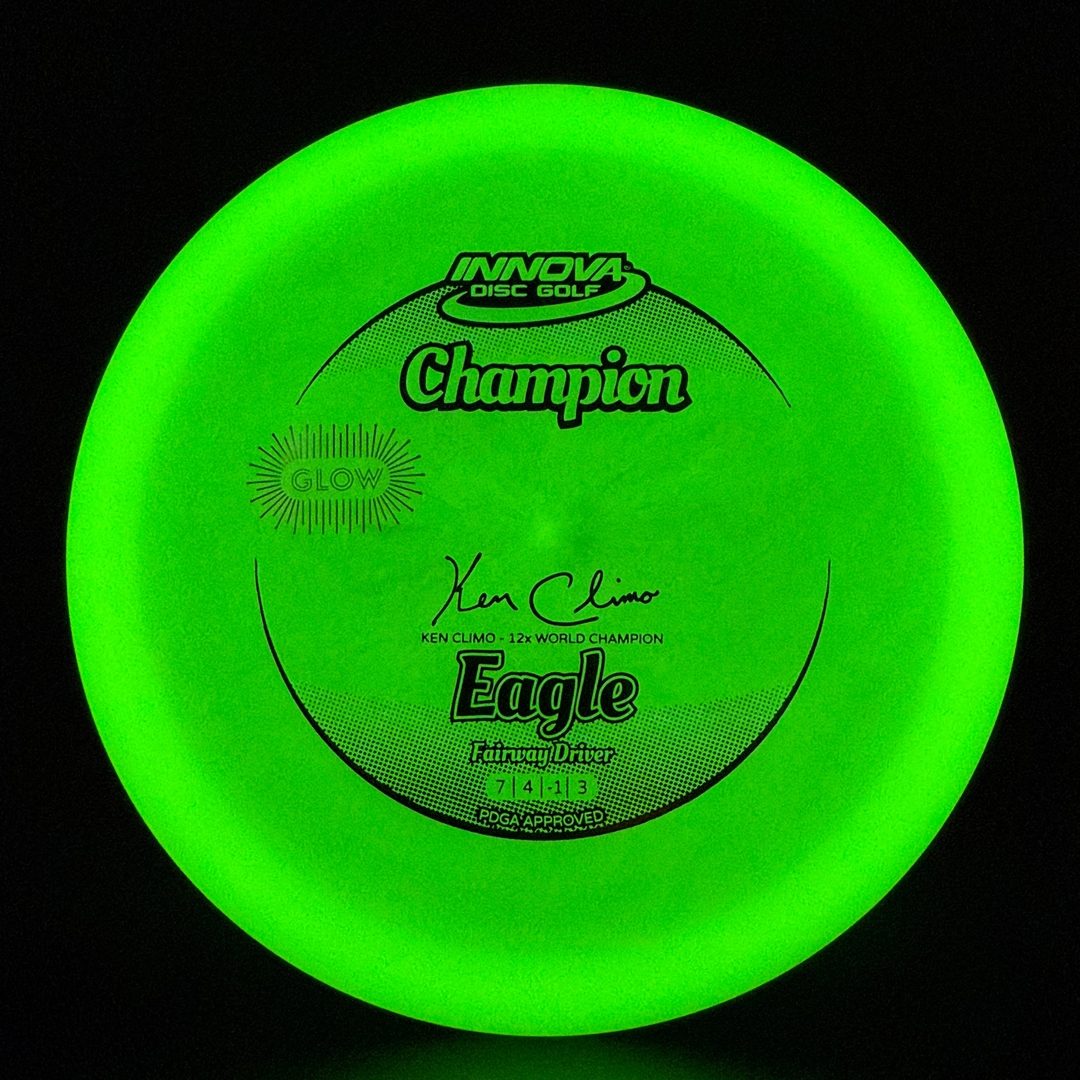 Classic Color Glow Champion Eagle - Ken Climo 12x Innova