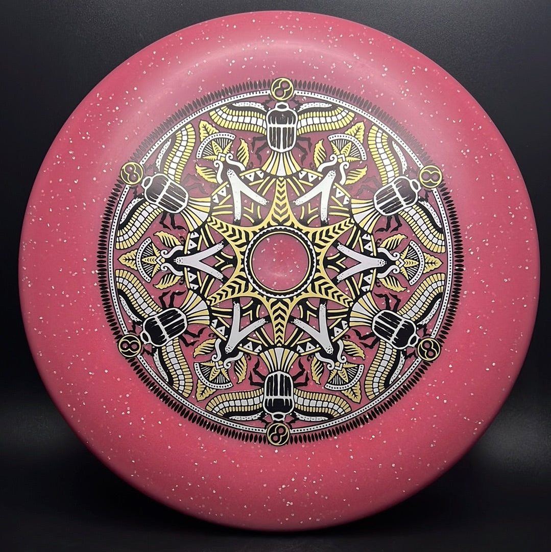 Metal Flake Glow C-Blend Alpaca - Mandala Triple Foil Infinite Discs