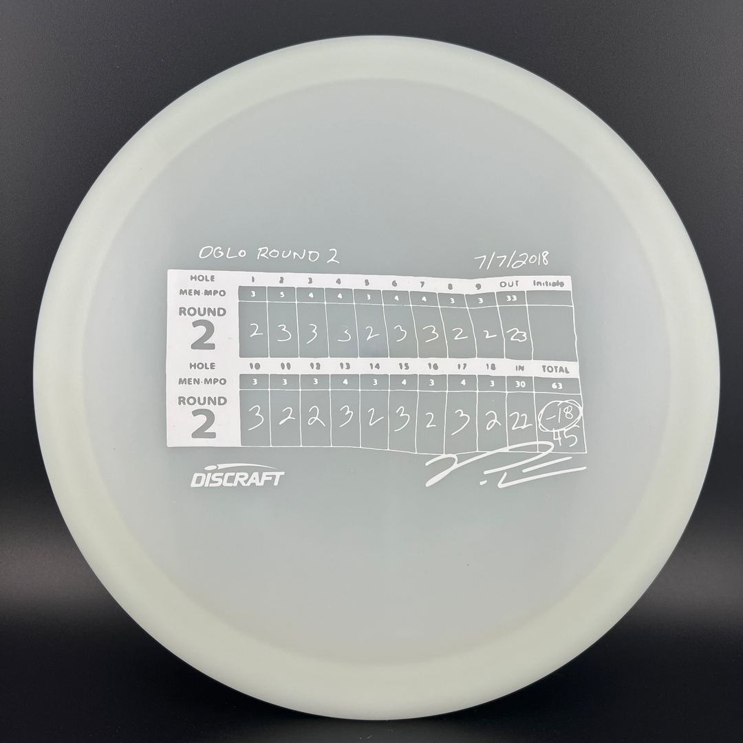 UV Z Glo Anax - Paul McBeth 18 Under Round - DGLO 2024 Discraft