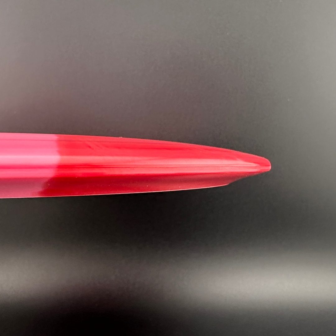 Swirly S-line FD - Red Split Dye - Discmania Tattoo stamp Discmania