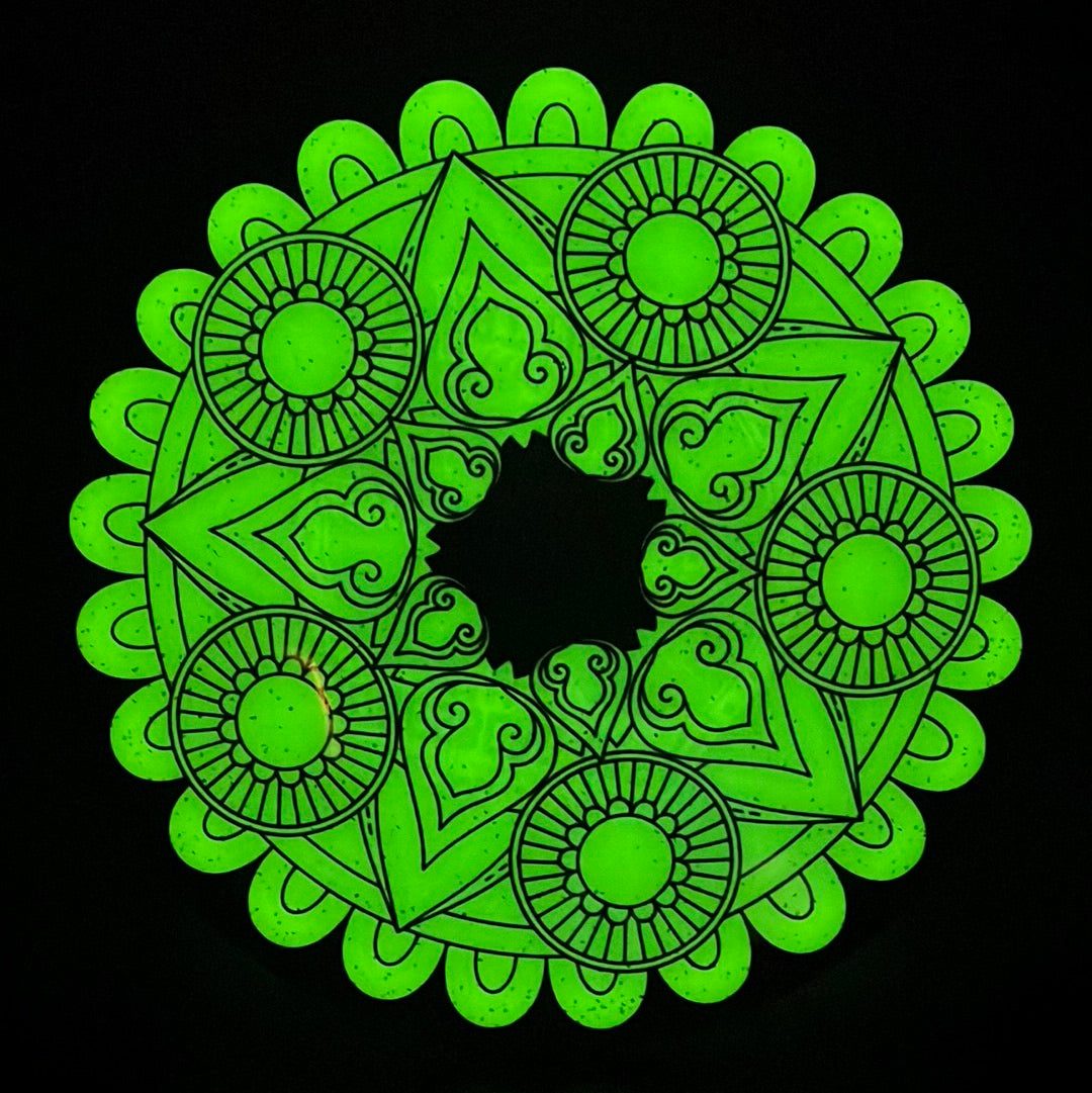 Metal Flake Glow Jay - Kat Mertsch - Throw Joe's Dyed Innova