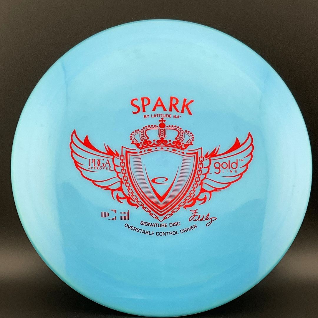 Gold Spark - PFN - OOP - Dave Feldberg Signature Disc - Older Run Wings Stamp Latitude 64