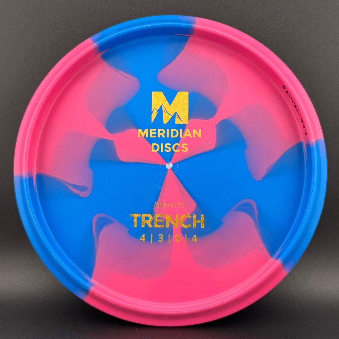 Marbled Graphite Trench Meridian Discs