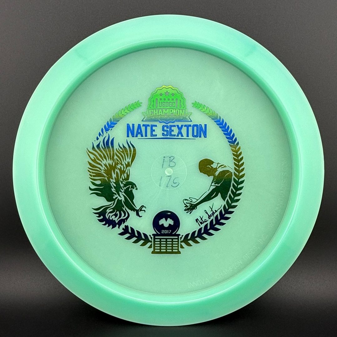 2017 Glow Champion Firebird Penned - Nate Sexton Bottom Stamp - Mint Seafoam Blue Innova