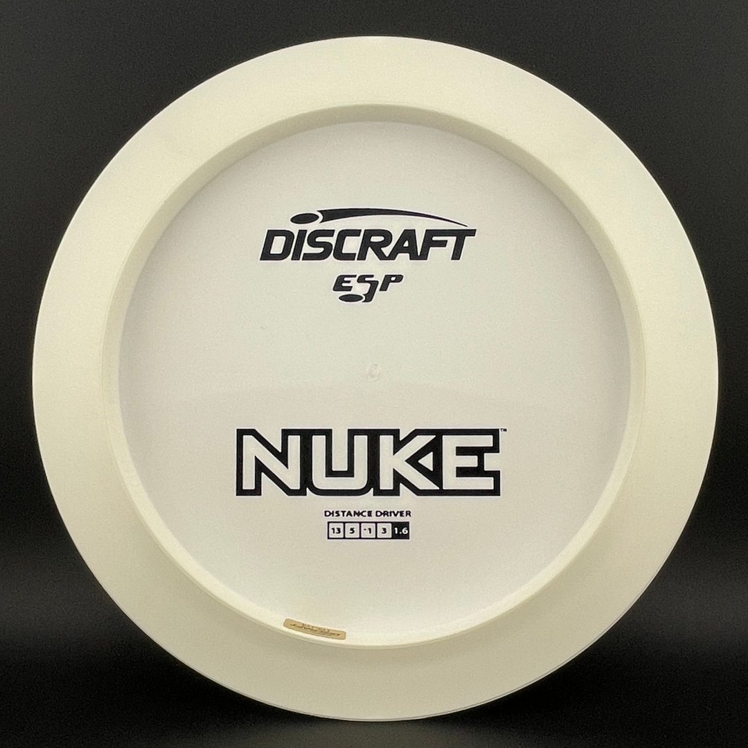White ESP Nuke - Bottom Stamp Dyer's Delight Discraft