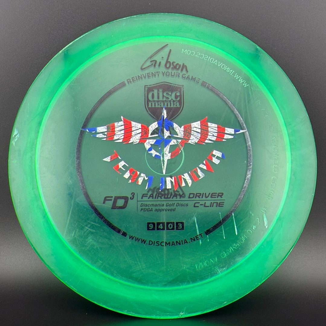 C-Line FD3 - Innova Made - Team Innova *Gibson Stash Used* Discmania