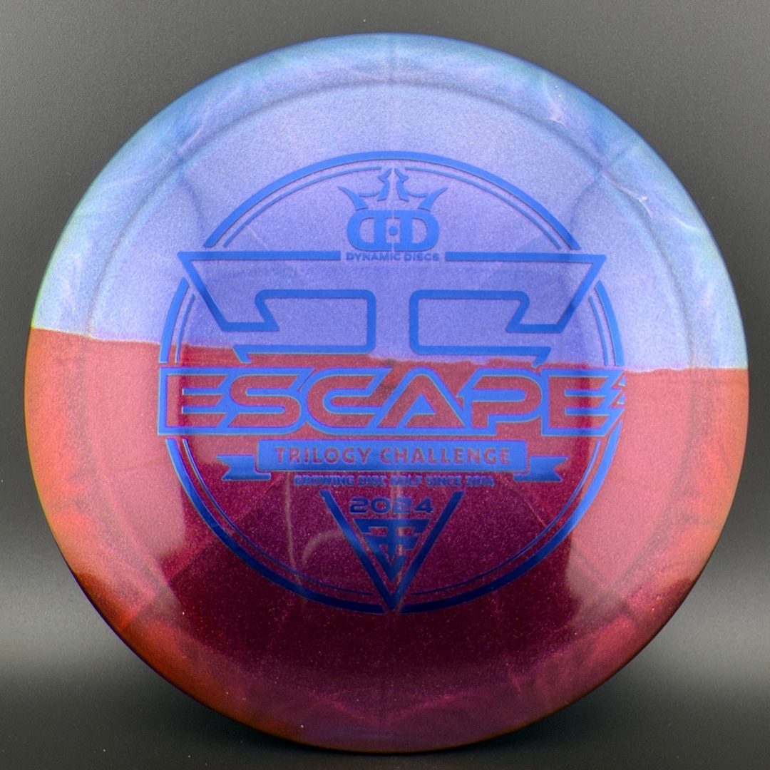 Lucid-Ice Glimmer Escape - Trilogy Challenge - Red Split Dyed Dynamic Discs