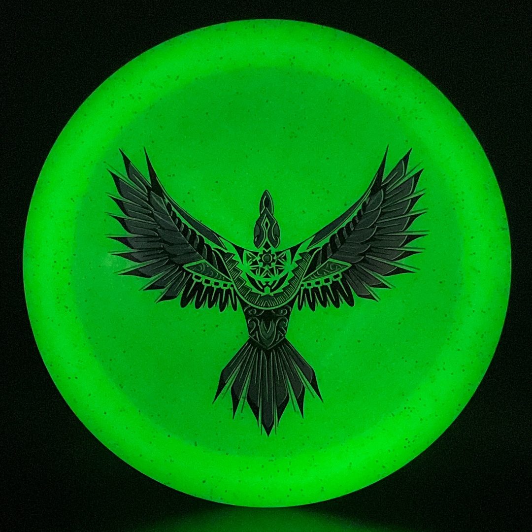 Metal Flake Glow Aztec X-Out - Eagle Triple Foil Infinite Discs