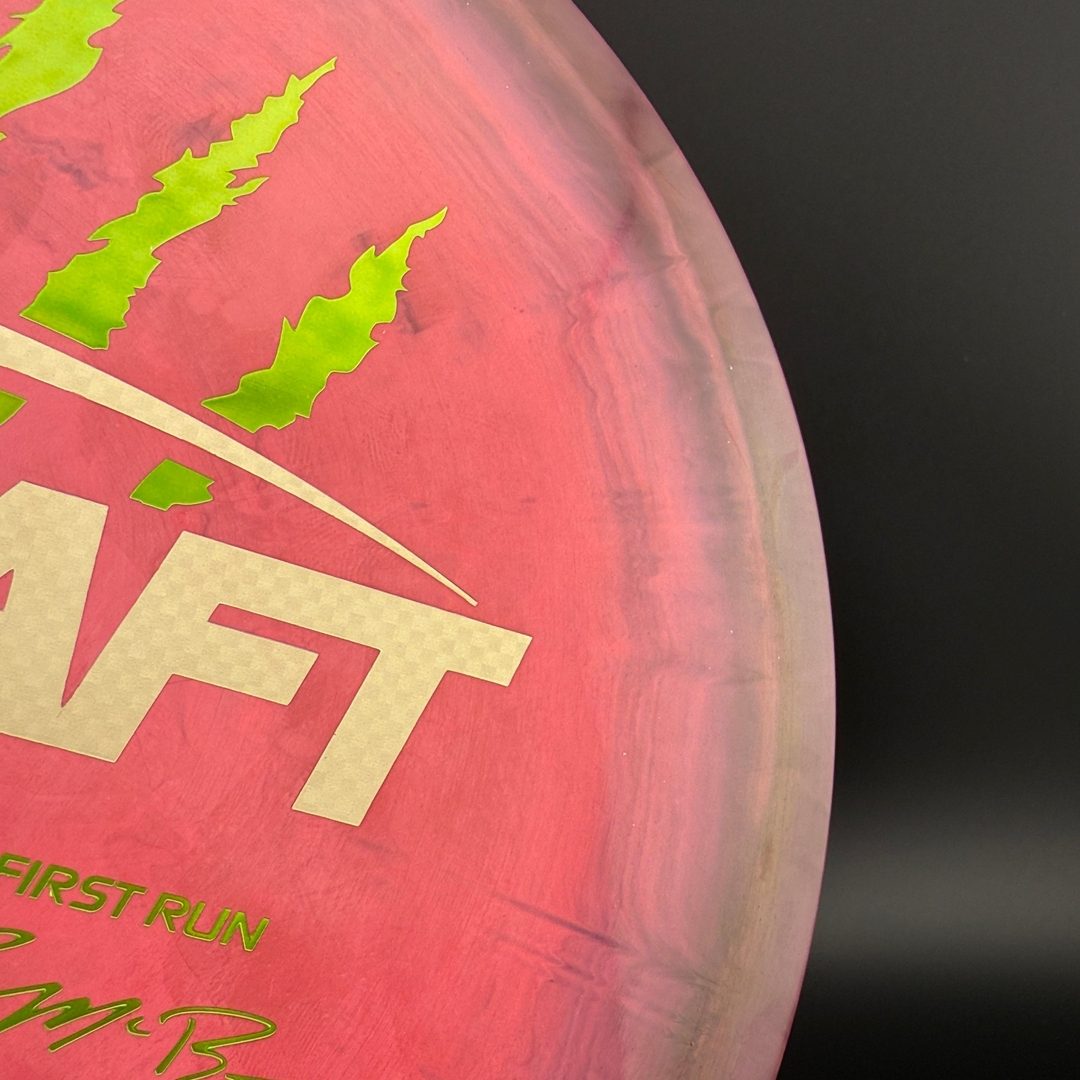 Swirly ESP Buzzz First Run - Paul McBeth 4x Claws - Pink Smoke Discraft