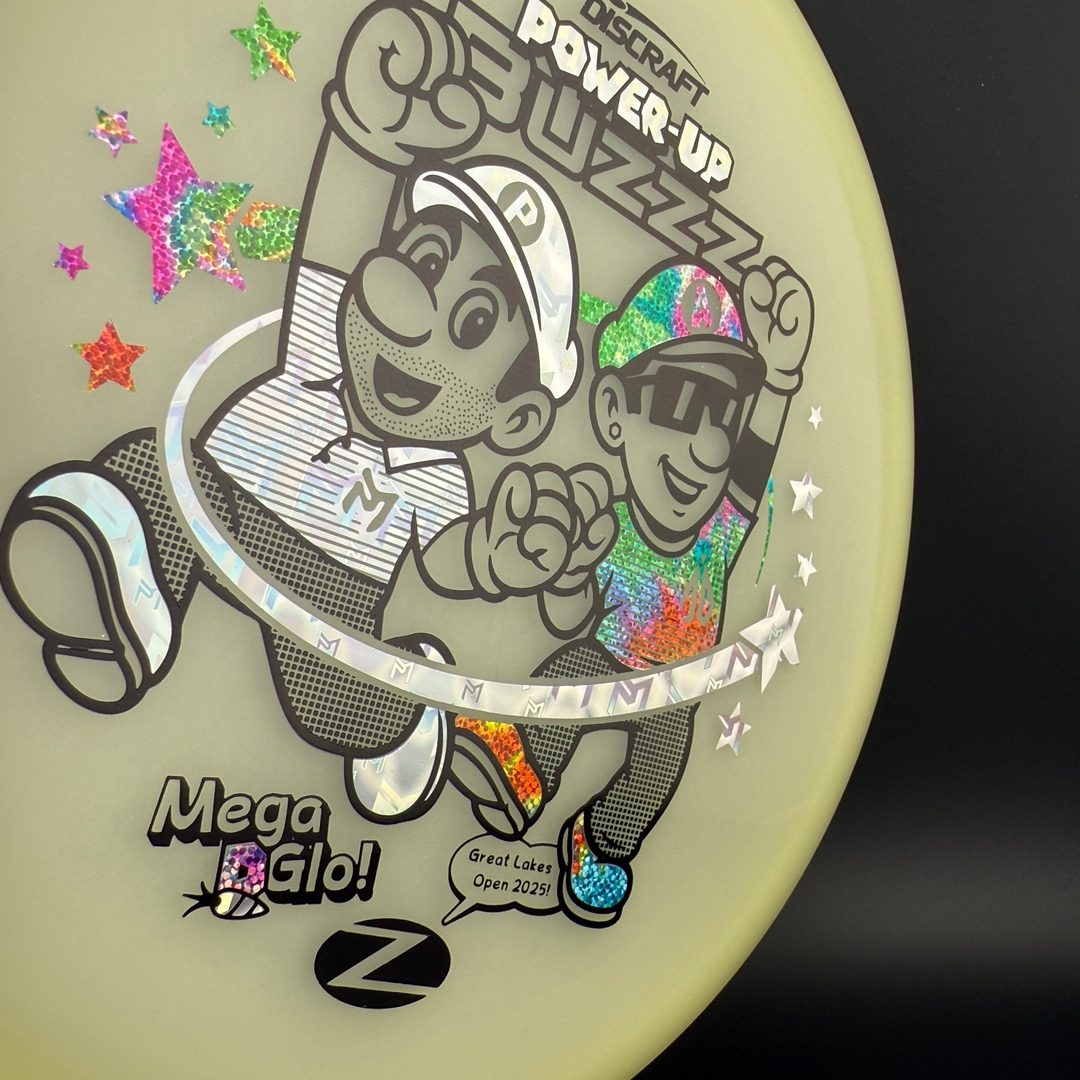 Mega Glo Buzzz - Power-Up - Paul McBeth & Anthony Barela Collab Discraft