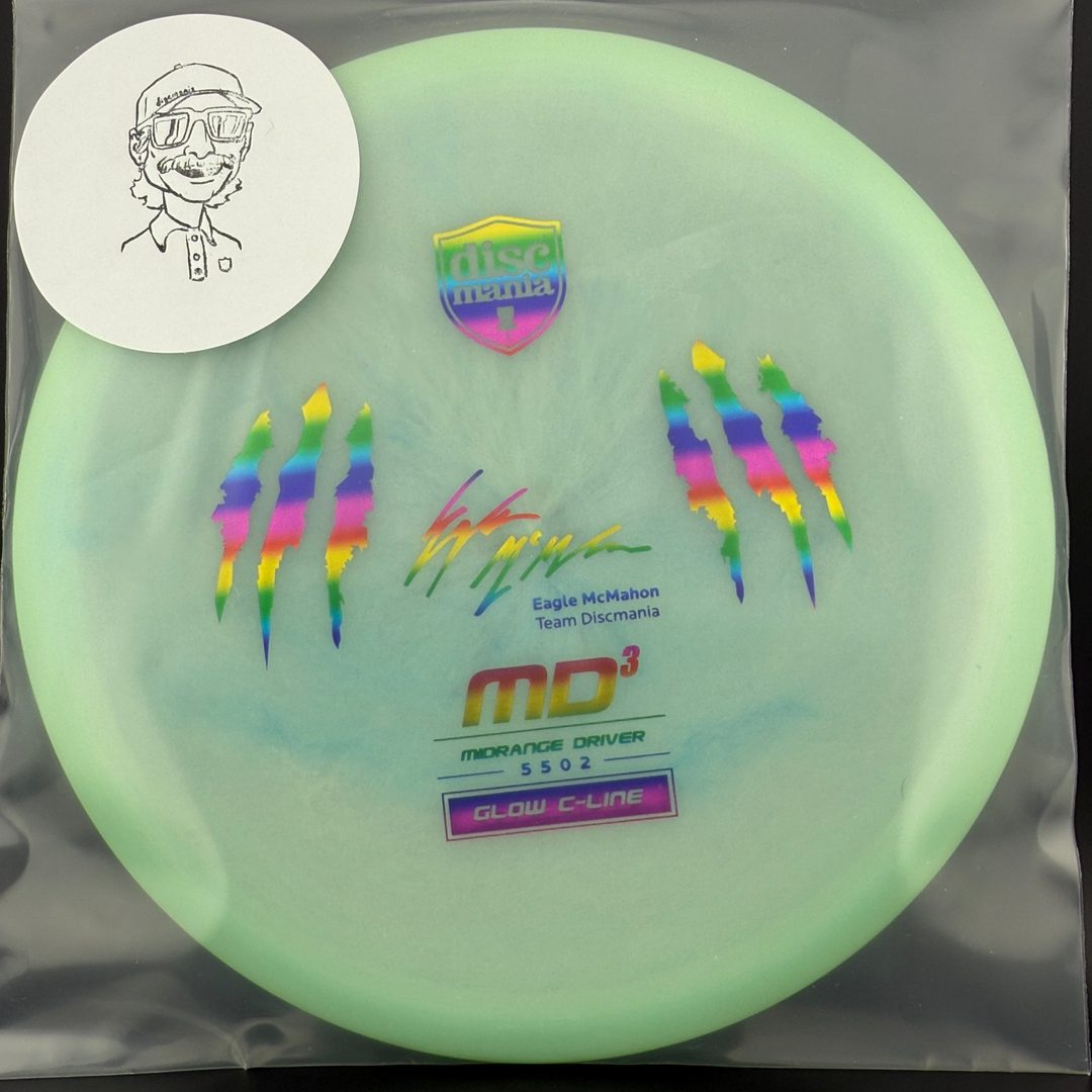 Color Glow C-Line MD3 Penned Eagle Claw - Rainbow *Colten Stash* Discmania
