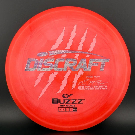 Swirly ESP Buzzz First Run - Paul McBeth 4x Claws - Hot Pink Discraft