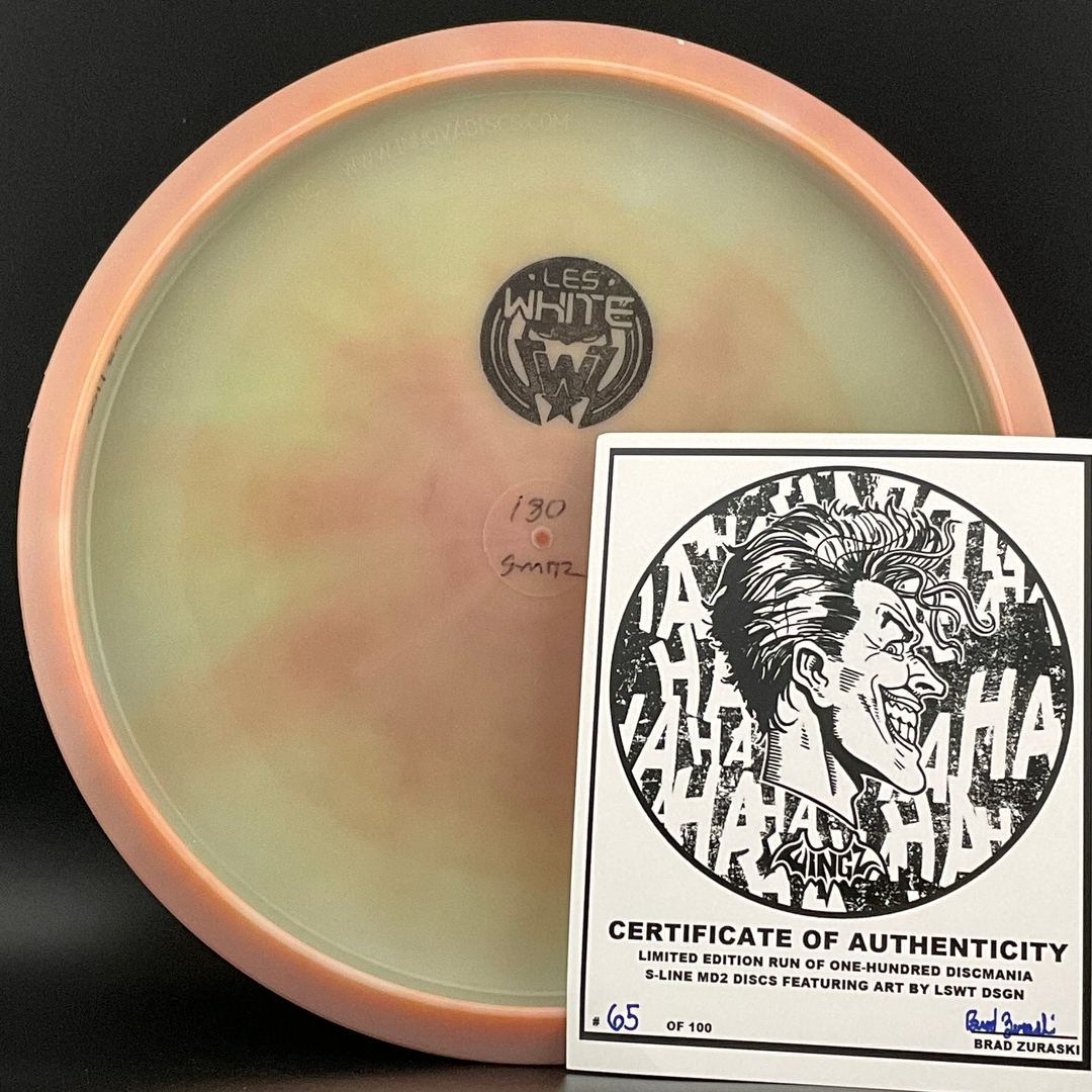 S-line MD2 *Les White Stash* - "Joker" #65 of 100 Limited Edition Discmania