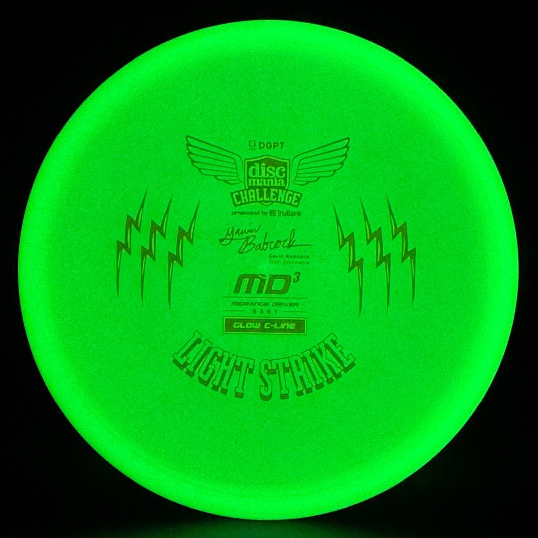 Glow C-Line MD3 - Light Strike - Gavin Babcock Signature Series DCF Discmania