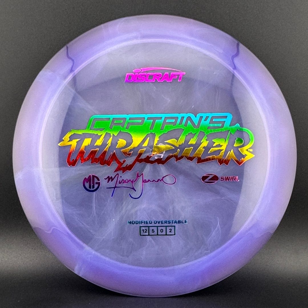 Swirly Z Captain's Thrasher - Missy Gannon 2026 Discraft