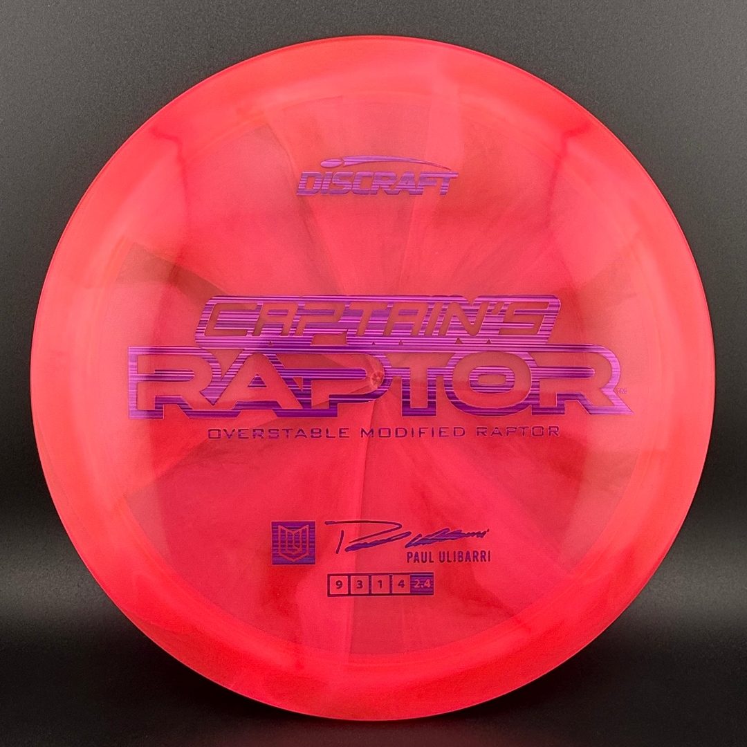 Special Z Blend Captain's Raptor - Paul Ulibarri 2025 Signature Series Discraft